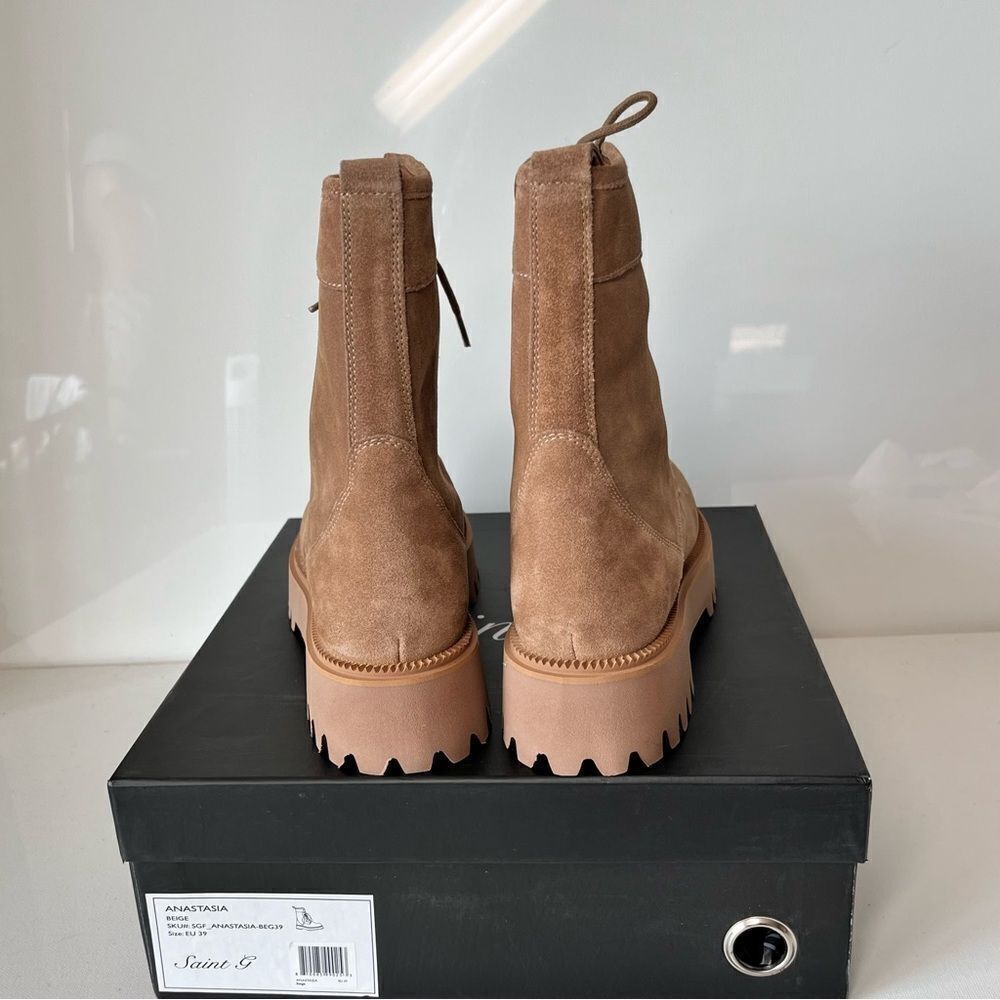 Saint G Anastasia Lace Up High Ankle Boots - Picture 6 of 7